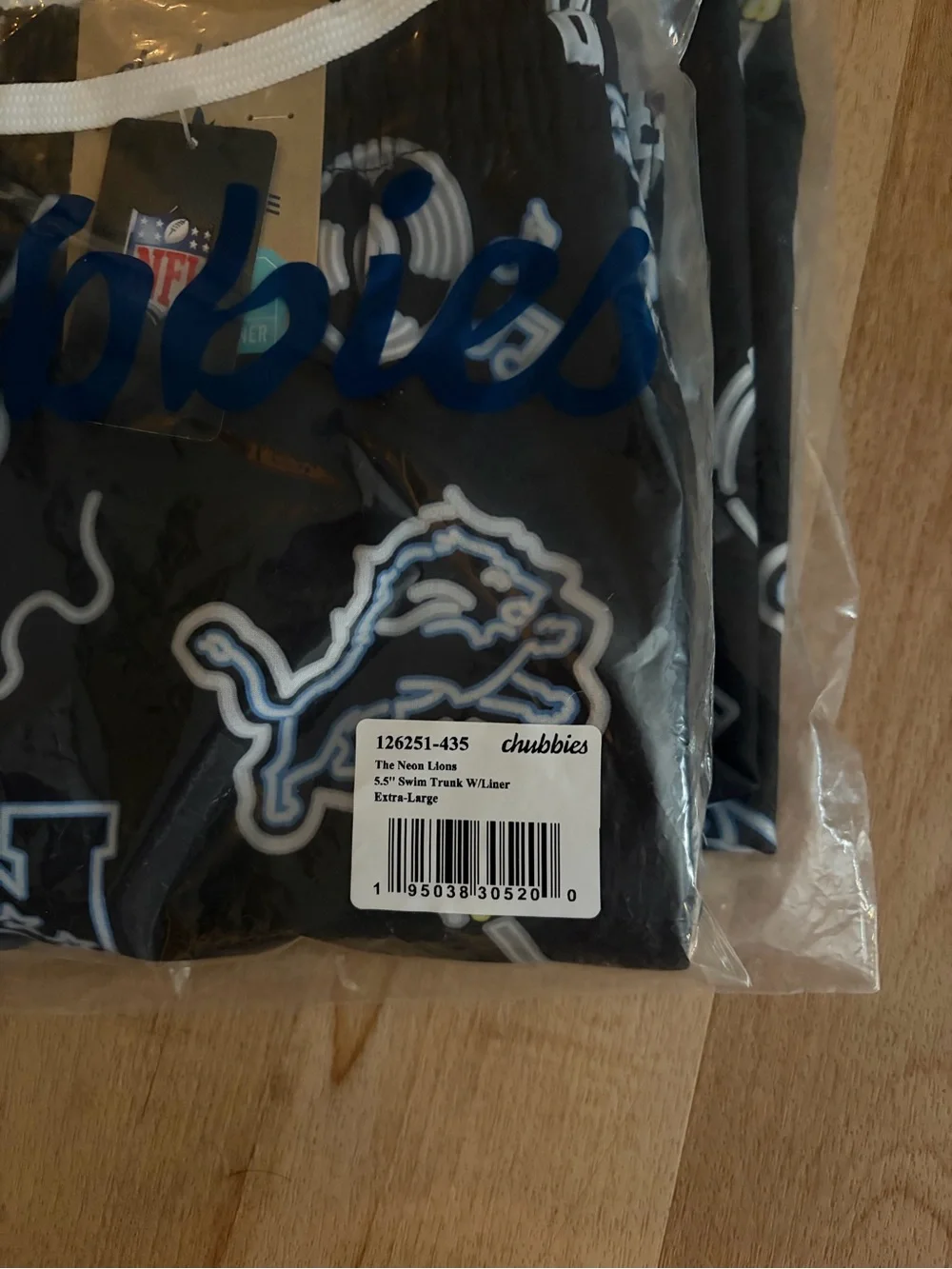 Chubbies Detroit Lions Swim Set (trunks and shirt)